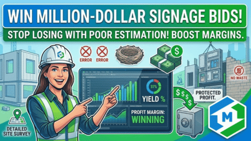 win signage bids with accurate estimation process boosting profit margins reducing errors and increasing project success